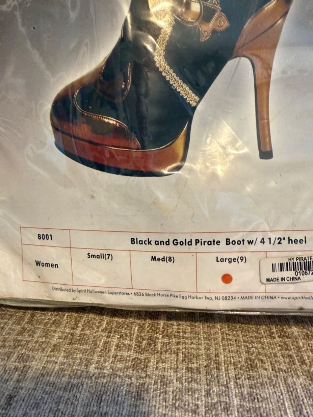 Womens Pirate Costume Boots - Picture 4 of 5